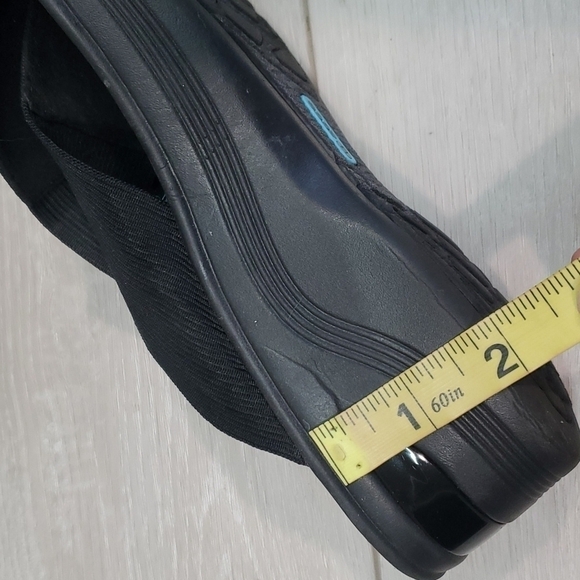 Bzees Womens Comfort Desire Peep Toe Elastic Strap Wedge Sandals shoes sz 10M - Picture 11 of 11